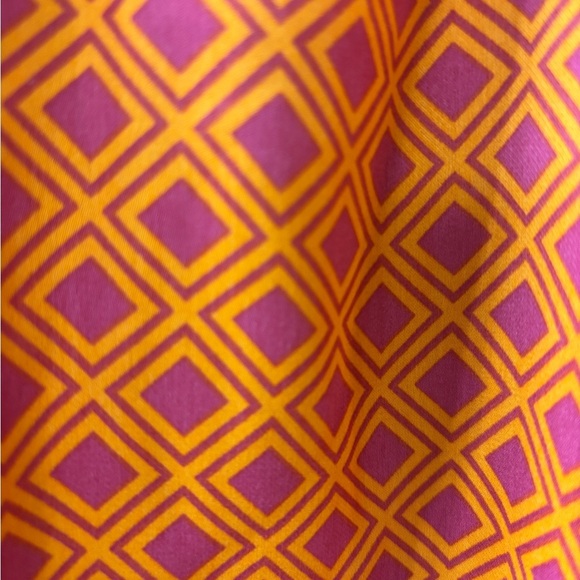 Banana Republic Orange and Pink Geometric Blouse - Picture 4 of 4
